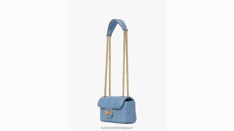 petit sac à bandoulière matelassé evelyn Kate Spade femmes accessoires D8288231 bleu mante