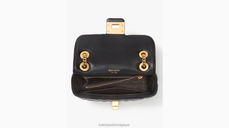 petit sac à bandoulière matelassé evelyn Kate Spade femmes accessoires D8288233 noir