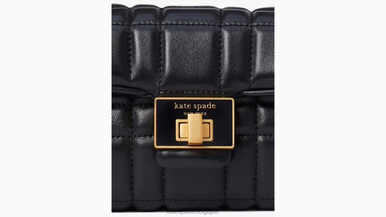 petit sac à bandoulière matelassé evelyn Kate Spade femmes accessoires D8288233 noir