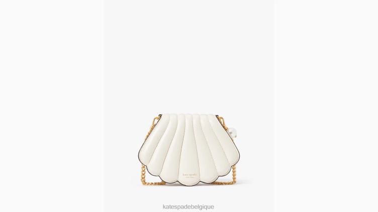 qu'est-ce que le micro sac à bandoulière coquillage Kate Spade femmes accessoires D82886 crème