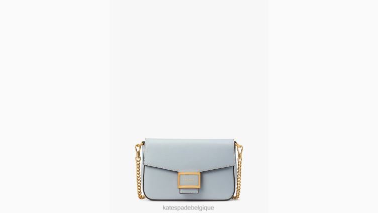 sac à bandoulière à chaîne à rabat en cuir texturé Katy Kate Spade femmes accessoires D8288331 plage océan