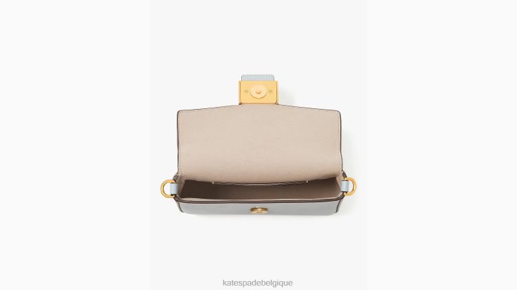sac à bandoulière à chaîne à rabat en cuir texturé Katy Kate Spade femmes accessoires D8288331 plage océan