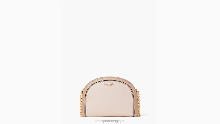 sac à bandoulière dôme à double fermeture éclair color block morgan Kate Spade femmes accessoires D8288279 cornouiller pâle multi