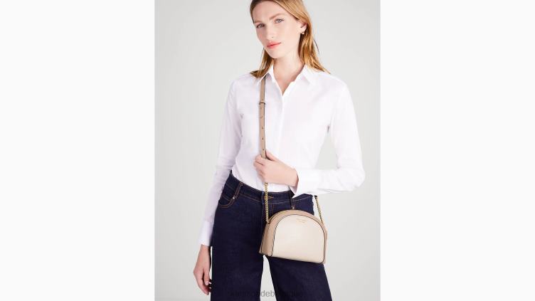 sac à bandoulière dôme à double fermeture éclair color block morgan Kate Spade femmes accessoires D8288279 cornouiller pâle multi