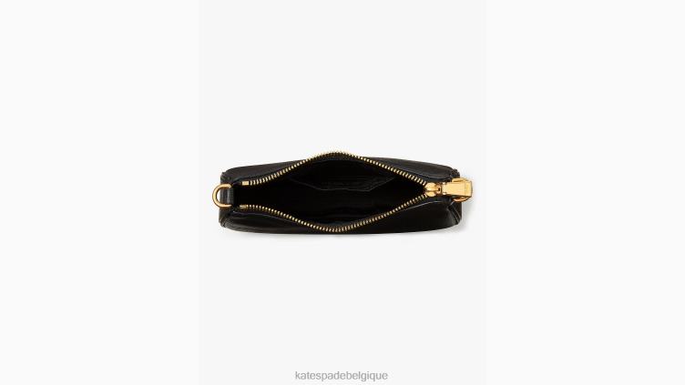 sac à bandoulière double à motif zèbre morgan Kate Spade femmes accessoires D8288471 noir multicolore