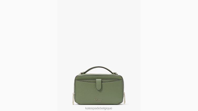 sac à bandoulière hudson à double fermeture éclair Kate Spade femmes accessoires D828888 romaine