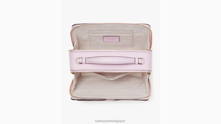 sac à bandoulière hudson à double fermeture éclair Kate Spade femmes accessoires D828891 gel de lavande