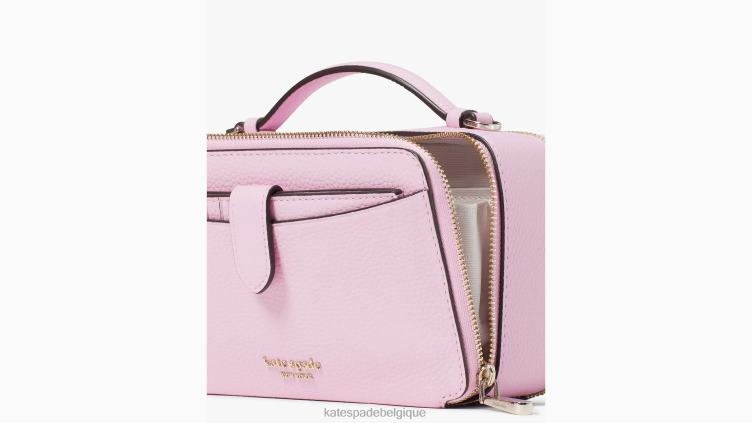 sac à bandoulière hudson à double fermeture éclair Kate Spade femmes accessoires D828891 gel de lavande