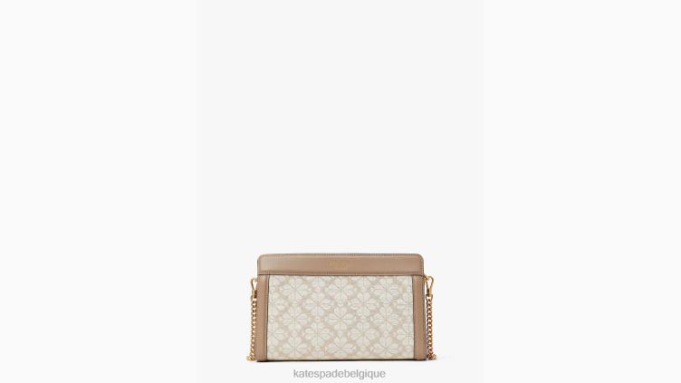 sac à bandoulière moyen en jacquard à fleurs Kate Spade femmes accessoires D8288311 naturel multi