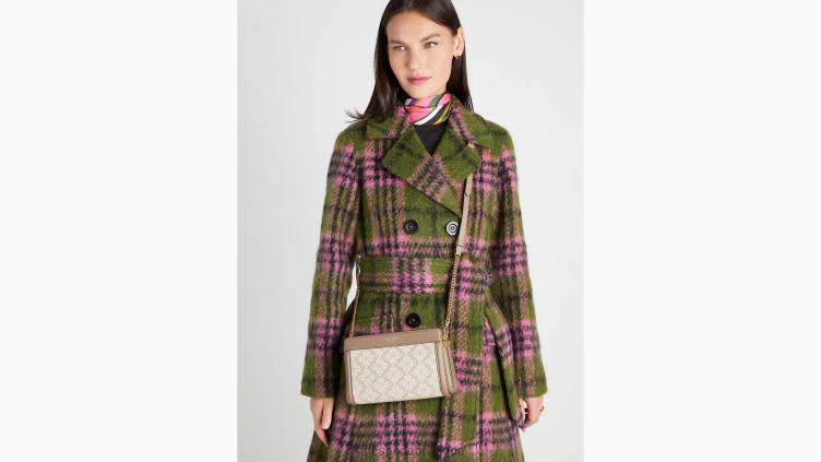 sac à bandoulière moyen en jacquard à fleurs Kate Spade femmes accessoires D8288311 naturel multi