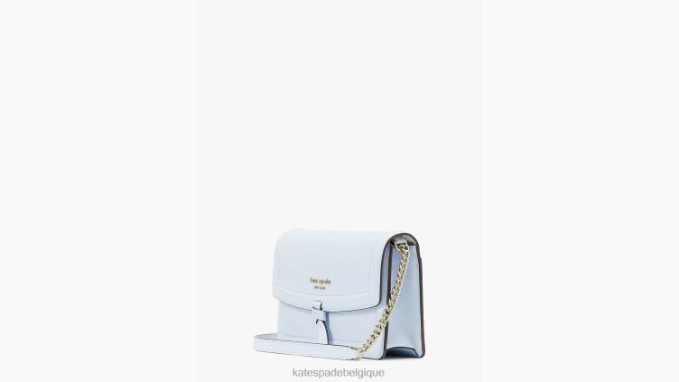 sac à bandoulière à rabat noué Kate Spade femmes accessoires D8288177 bleu aquarelle