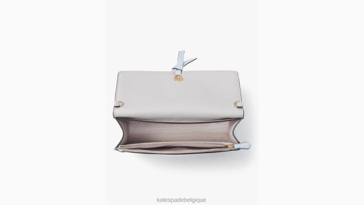 sac à bandoulière à rabat noué Kate Spade femmes accessoires D8288177 bleu aquarelle