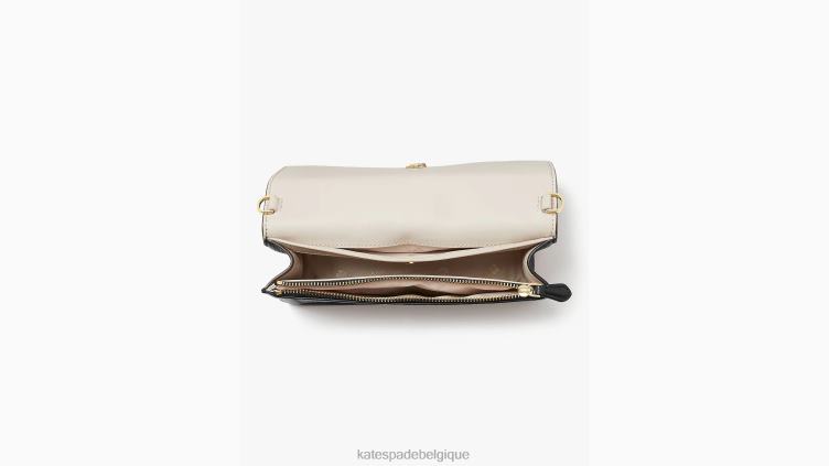 sac à bandoulière à rabat noué Kate Spade femmes accessoires D8288179 noir