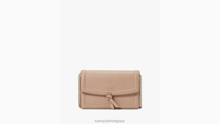 sac à bandoulière à rabat noué Kate Spade femmes accessoires D8288181 papier kraft