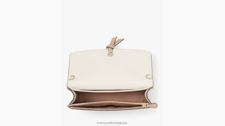 sac à bandoulière à rabat noué Kate Spade femmes accessoires D8288181 papier kraft