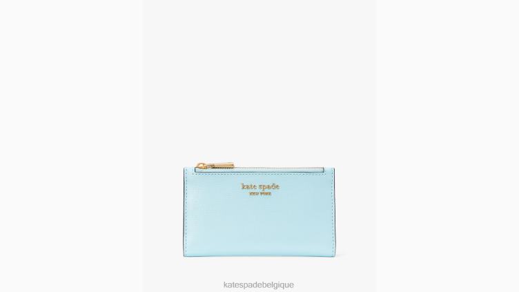 Morgan, petit portefeuille fin à deux volets Kate Spade femmes accessoires D8288361 piscine parfaite
