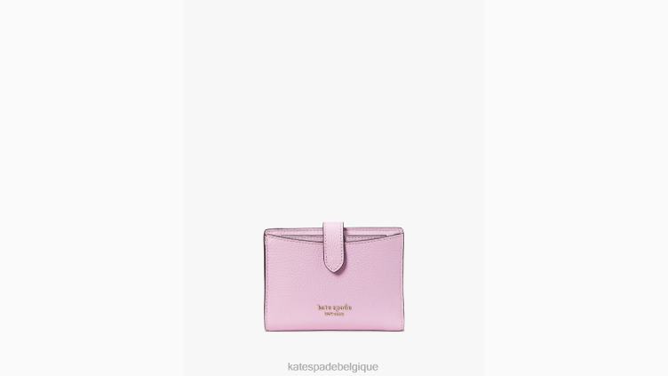 petit portefeuille à deux volets Hudson Kate Spade femmes accessoires D8288355 gel de lavande