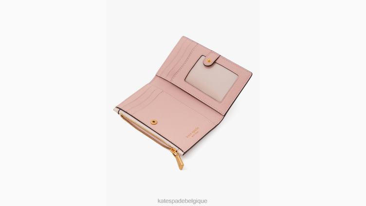 petit portefeuille à deux volets fin orné de libellules Kate Spade femmes accessoires D8288357 plage du matin multi