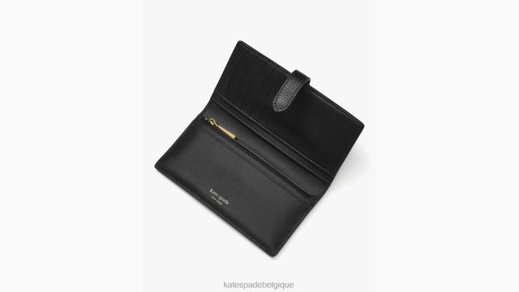 portefeuille à deux volets hudson Kate Spade femmes accessoires D8288377 noir