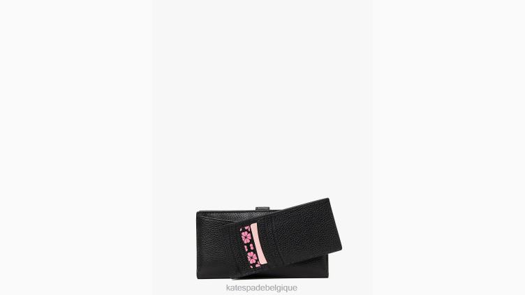 portefeuille à deux volets hudson Kate Spade femmes accessoires D8288377 noir