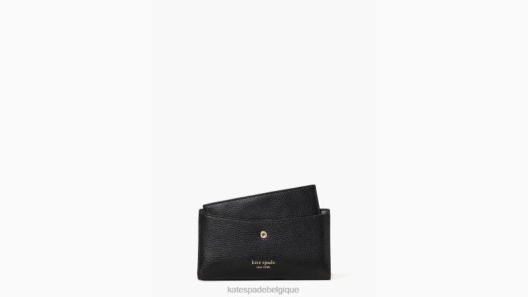 portefeuille à deux volets hudson Kate Spade femmes accessoires D8288377 noir