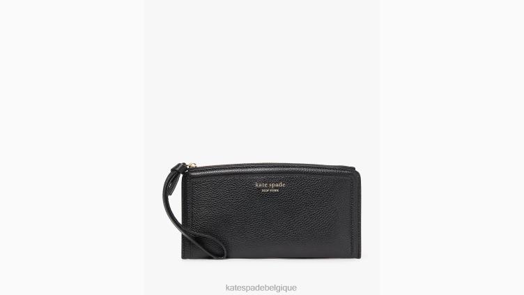 porte-cartes à bracelet noeud Kate Spade femmes accessoires D8288415 noir