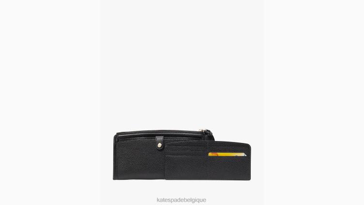 porte-cartes à bracelet noeud Kate Spade femmes accessoires D8288415 noir