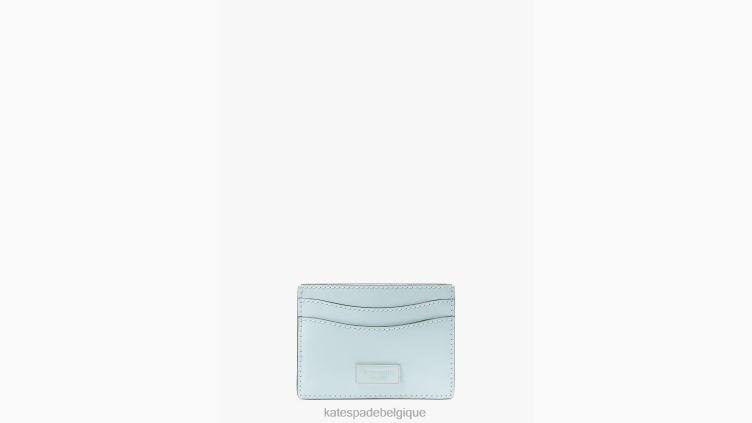 porte-cartes en cuir Sam Icon Kate Spade femmes accessoires D8288412 bleu aquarelle