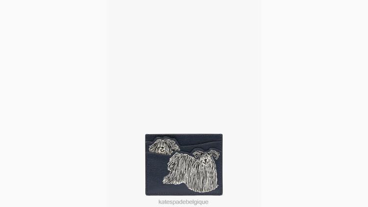 porte-cartes hirsute à relief Kate Spade femmes accessoires D8288416 blazer bleu multicolore