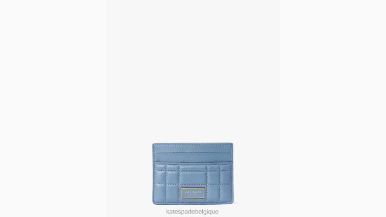 porte-cartes matelassé evelyn Kate Spade femmes accessoires D8288390 bleu mante