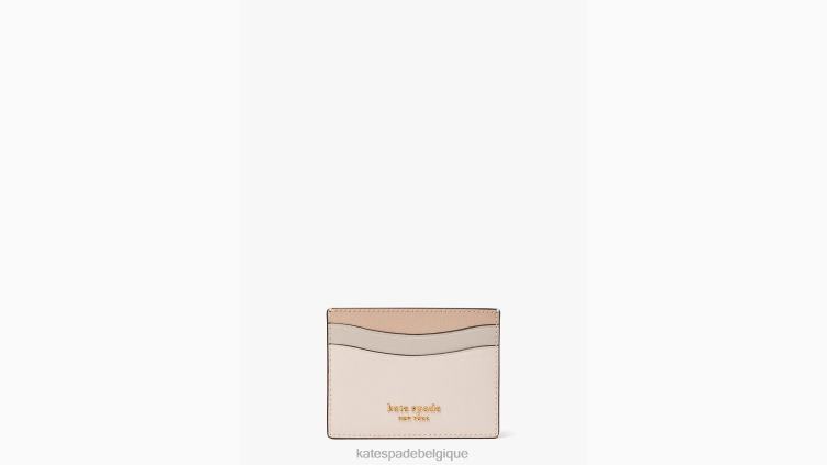 porte-cartes morgan color block Kate Spade femmes accessoires D8288404 cornouiller pâle multi