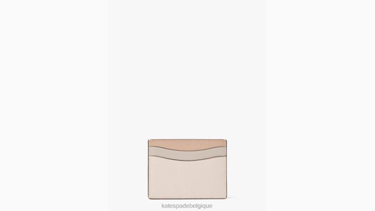 porte-cartes morgan color block Kate Spade femmes accessoires D8288404 cornouiller pâle multi