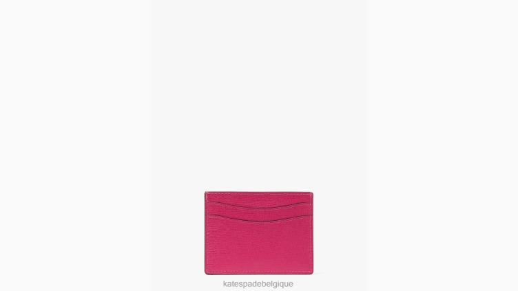 porte-cartes orné d'un nœud Morgan Kate Spade femmes accessoires D8288435 prune rose