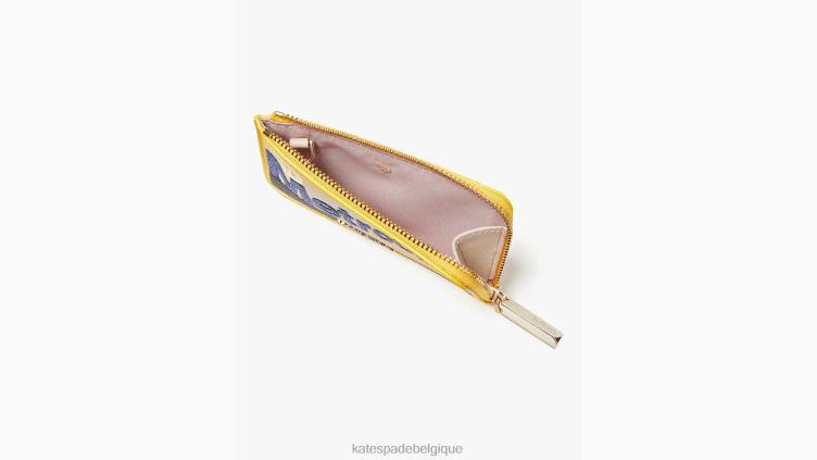 sur un porte-carte zippé en rouleau Kate Spade femmes accessoires D8288359 multi midi