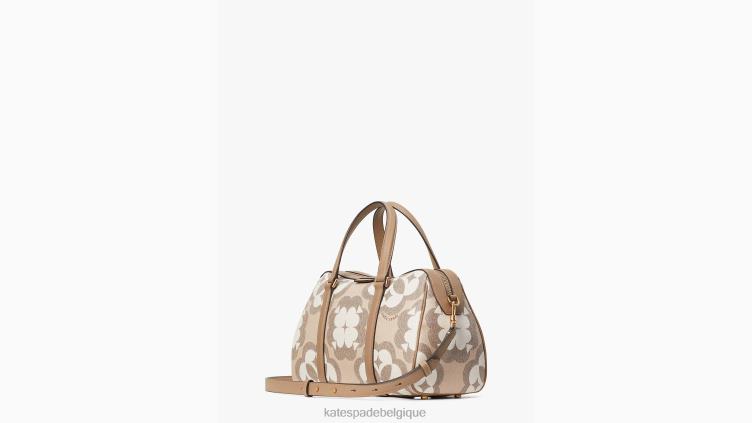Cartable moyen Eleanor à monogramme fleuri Kate Spade femmes accessoires D8288316 naturel multi