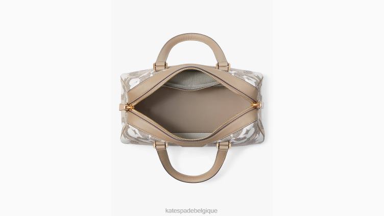 Cartable moyen Eleanor à monogramme fleuri Kate Spade femmes accessoires D8288316 naturel multi