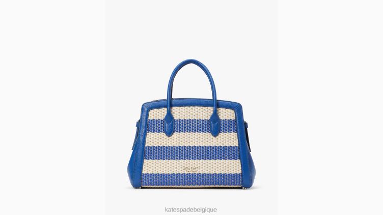 cartable moyen à rayures nouées Kate Spade femmes accessoires D8288159 classique bleu multi