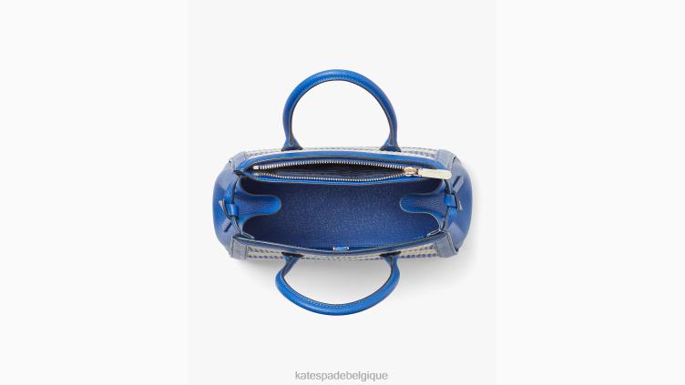 cartable moyen à rayures nouées Kate Spade femmes accessoires D8288159 classique bleu multi