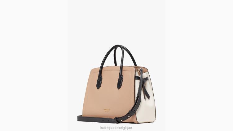 grand sac à bandoulière contrasté Knott Kate Spade femmes accessoires D8288150 papier kraft multicolore
