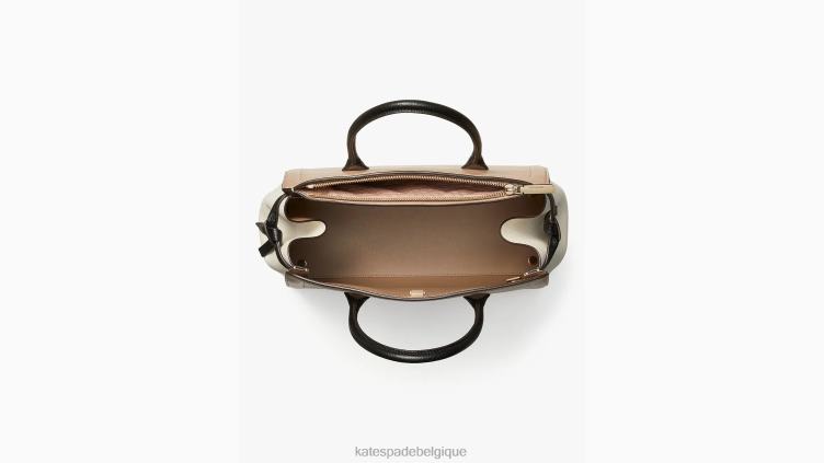 grand sac à bandoulière contrasté Knott Kate Spade femmes accessoires D8288150 papier kraft multicolore