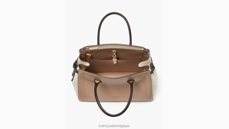grand sac à bandoulière contrasté Knott Kate Spade femmes accessoires D8288150 papier kraft multicolore