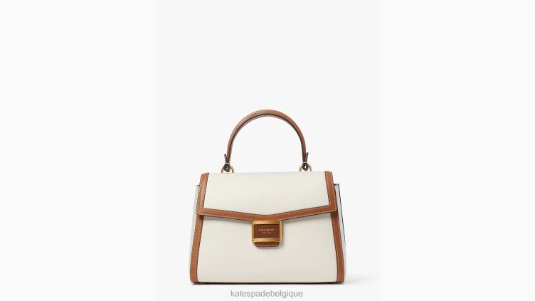 sac à poignée supérieure katy de taille moyenne à couleurs contrastées Kate Spade femmes accessoires D8288205 halo blanc multi