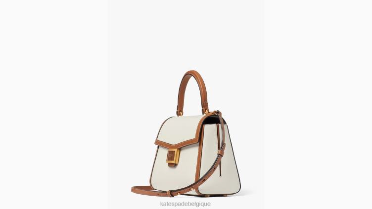 sac à poignée supérieure katy de taille moyenne à couleurs contrastées Kate Spade femmes accessoires D8288205 halo blanc multi