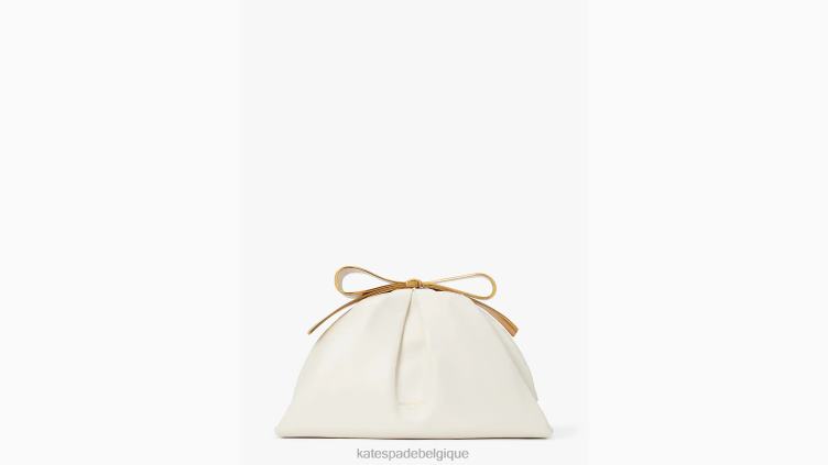 pochette à cadre en forme d'arc Kate Spade femmes accessoires D828892 crème