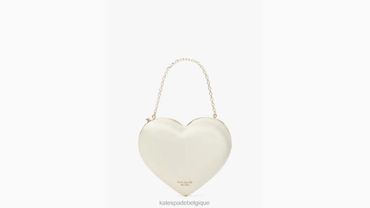 pochette de mariée ornée d'un cœur en 3D Kate Spade femmes accessoires D8288228 multi