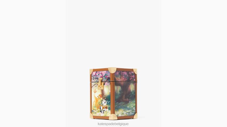 pochette malle 3d bambi disney x new york Kate Spade femmes accessoires D8288207 multi