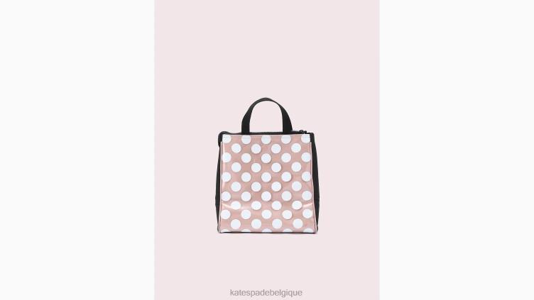 sac à lunch à pois géants Kate Spade femmes accessoires D82881345 rose