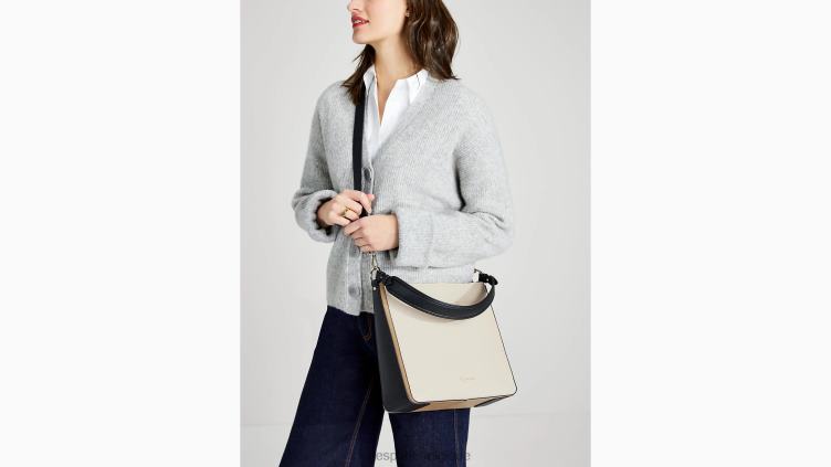grand sac hobo hudson color block Kate Spade femmes accessoires D8288222 parchemin multi