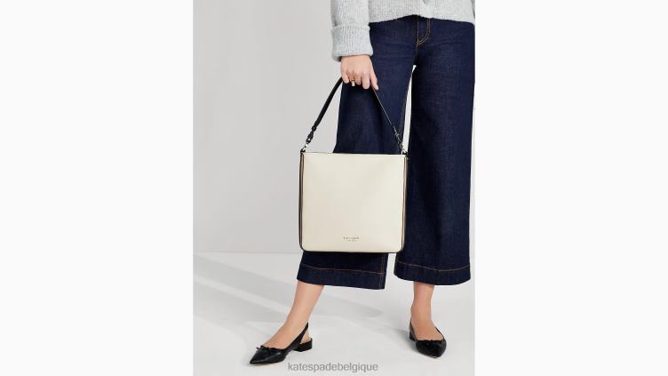 grand sac hobo hudson color block Kate Spade femmes accessoires D8288222 parchemin multi
