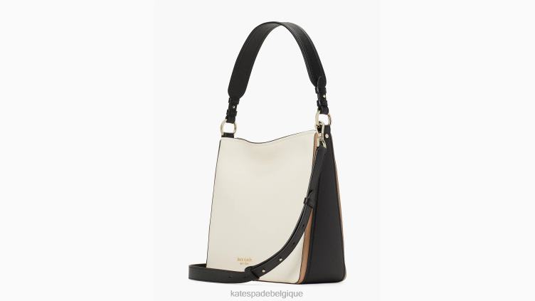 grand sac hobo hudson color block Kate Spade femmes accessoires D8288222 parchemin multi